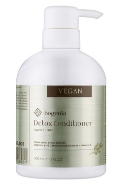 Безсульфатный кондиционер для волос Bogenia Vegan Detox, 300 мл 